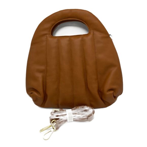 Fawn Design the Quilted Handbag or Crossbody with Dust Bag in Matte Brown - Picture 1 of 7